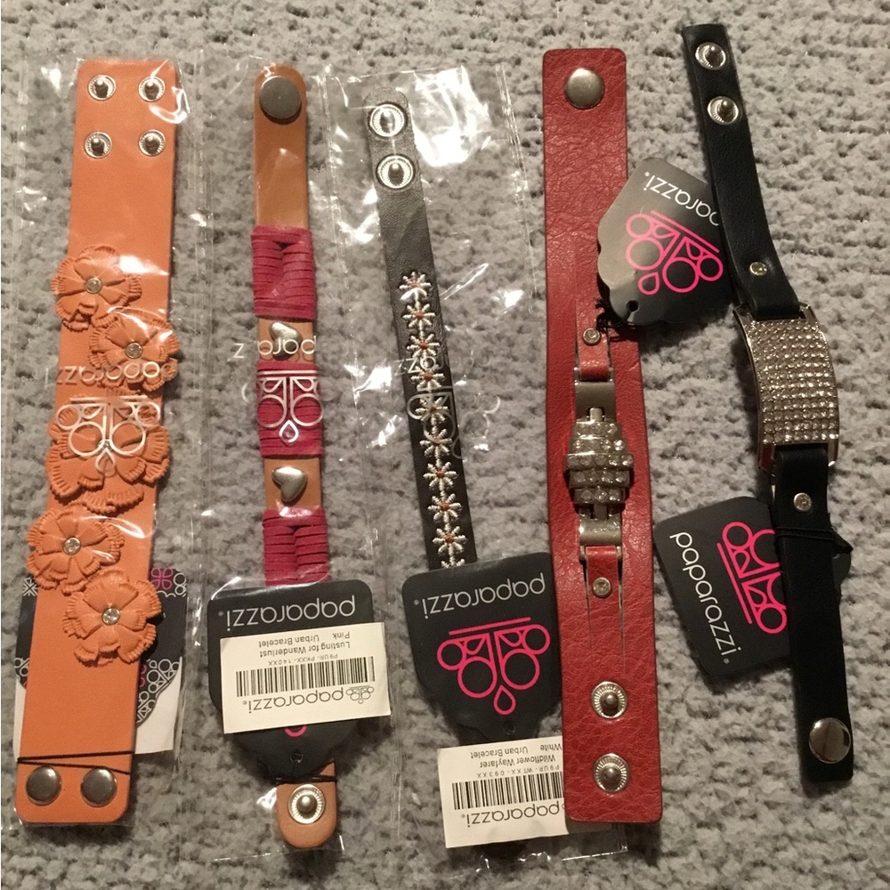 NWT PAPARAZZI SNAP BRACELET LOT OF 5